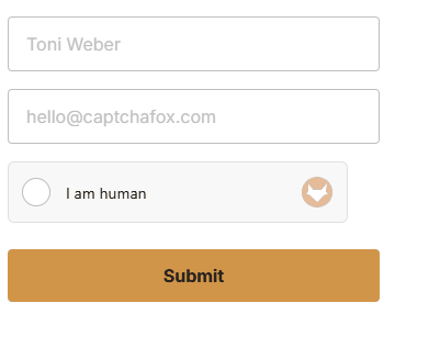 CaptchaFox Example